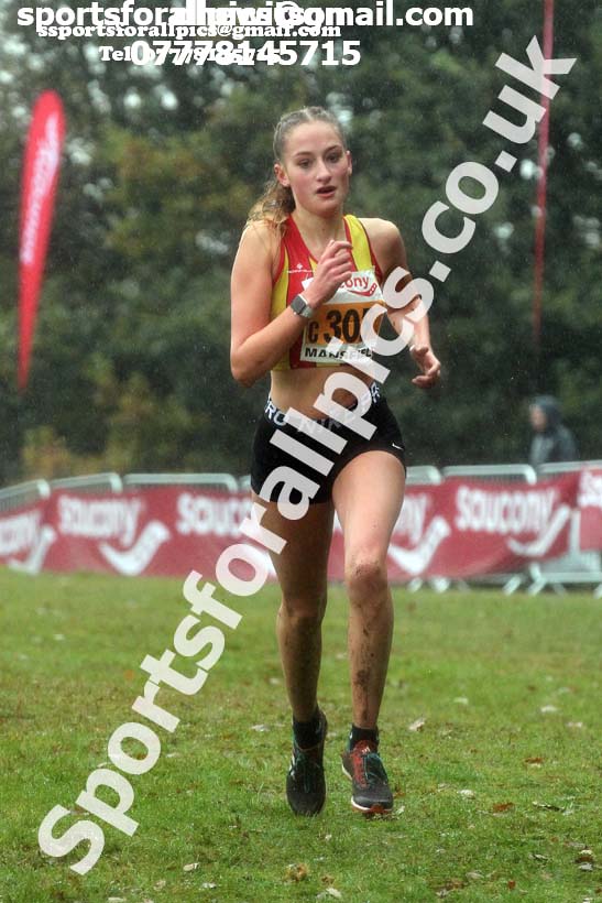 Womens under-17s, National Cross Country Relay Champs., Berry Hill Park, Mansfield.  Photo: David T. Hewitson/Sports for All Pics